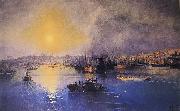 Ivan Aivazovsky Constantinople Sunset oil on canvas